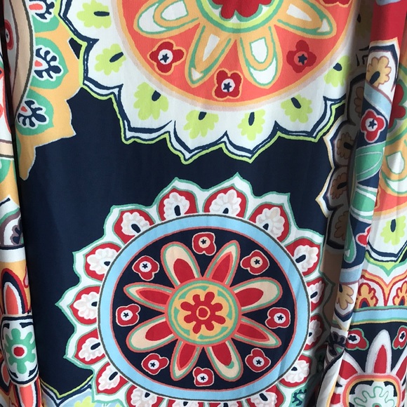 $7 flash sale (24 hr) Plus size Spanish vibrant geo print tank-top dress 4X - Picture 3 of 3